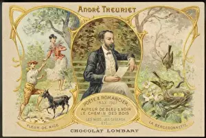 Andre Theuriet Print with scenes from his books