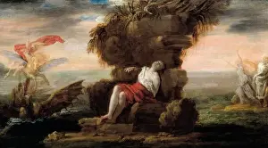 Andromeda and Perseus Print: Oil on canvas, Baroque art depiction