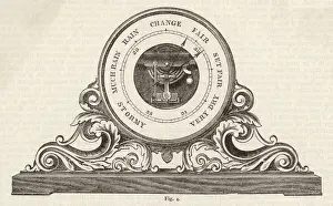 Antique Scientific Instruments Prints: Aneroid Barometer