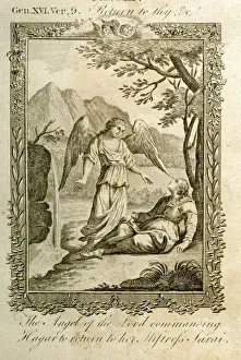 Old Testament Prints: Angel commanding Hagar to return to Sarah