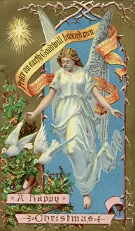 Christian Art Prints Online Prints: Angel with Doves