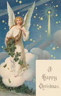 Angel and a horn Angel and a horn