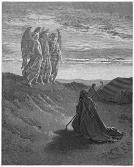 Biblical Art Prints Online Prints: Angels and Abraham
