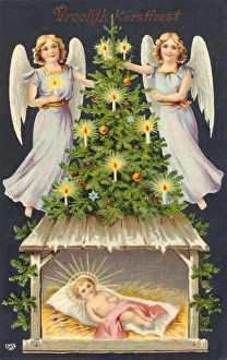 Angels, Tree, Baby Jesus Angels, Tree, Baby Jesus