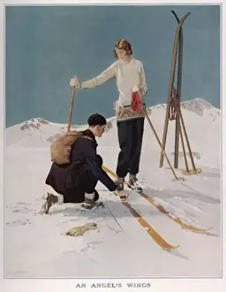 Historical Winter Scenes Prints: An Angels Wing