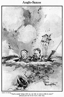 Anglo-Saxon by Bruce Bairnsfather, WW1 cartoon Anglo-Saxon by Bruce Bairnsfather, WW1 cartoon