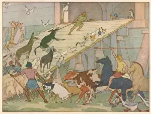 Religious Artwork For Sale Prints: Animals Board the Ark