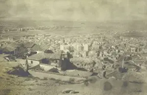 Prints of Ankara, Turkey - panoramic view - prior to the wide-scale development in the years which followed. Date: circa 1928 Ankara Prints: Ankara, Turkey - Panoramic View Print circa 1928