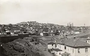 Prints of Ankara. The capital city and administrative centre of Turkey, located in Central Anatolia. Established before 1200BC by the Hittites Angora Prints: View over rooftops Ankara, Turkey Print 1934