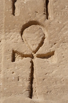 Ankh or key of life. Relief. Abu Simbel. Egypt Ankh or key of life. Relief. Abu Simbel. Egypt