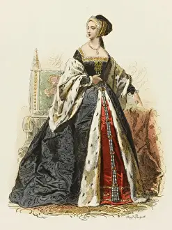 Anne Boleyn Print - Portrait of Henry VIII's second wife