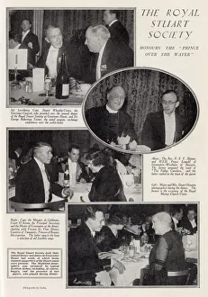Annual dinner of the Royal Stuart Society at the Grosvenor House Hotel. Date: 1932 Annual dinner of the Royal Stuart Society at the Grosvenor House Hotel. Date: 1932