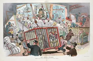 Puck Magazine Illustrations Online Prints: The annual invasion