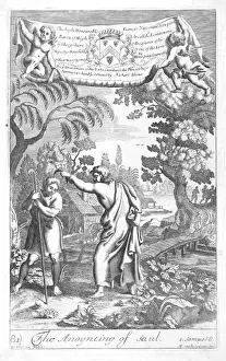 Late 19th century Print of The Anointing of Saul