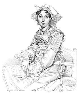 Historical Female Artists Prints: Ant. Haudebourt-Lescot
