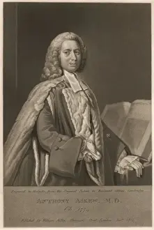 Anthony Askew Print - Physician and Book Collector
