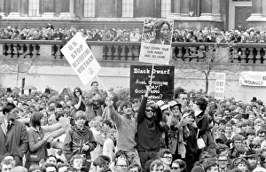Anti-Vietnam War demonstration in Trafalgar Square, London Anti-Vietnam War demonstration in Trafalgar Square, London