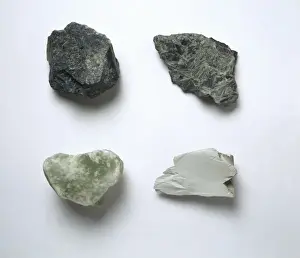 Silicate Mineral Specimens Prints: Antigorite and bowenite