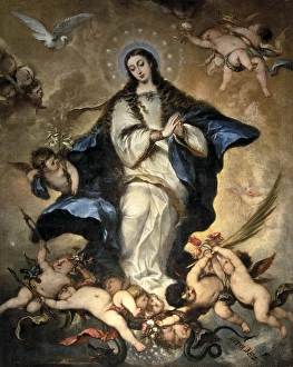 ANTOLINEZ, Jose (1635-1675). The Immaculate. Baroque ANTOLINEZ, Jose (1635-1675). The Immaculate. Baroque