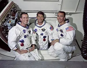 Space Exploration Images Prints: Apollo 7 Prime Crew
