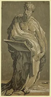 Chiaroscuro Painting Prints: An apostle