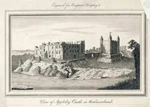 Prints of Appleby Castle, Westmoreland (now Cumbria) : the keep, seen on the right, dates from the 12th century Castle Ruin Prints: Appleby Castle Print: 12th-century Keep in West Cumbria