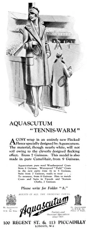 Aquascutum tennis warm advertisement Aquascutum tennis warm advertisement
