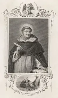 Medieval Scholar Prints: Aquinas (Anon)