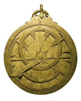 Arabian flat astrolabe from 10th century. ITALY Arabian flat astrolabe from 10th century. ITALY