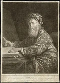 Prints of ARCHIMEDES The Greek scientist at work - but portrayed in clothing more likely to be worn by a 17th century scholar than one of the third century BCE Archimedes Prints: Archimedes Print: 17th Century Scholar Portrayal