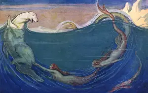 1928 Arctic Antics Print by Webster Murray