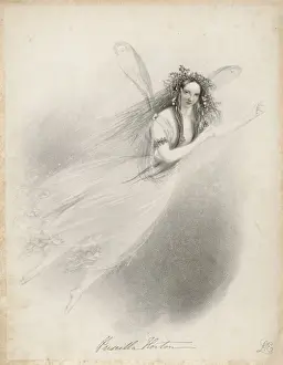 Prints of The acress Priscilla Horton in the role of Ariel Ariel Prints: Priscilla Horton as Ariel in The Tempest Print