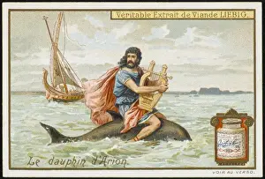 Arion and a Dolphin Print