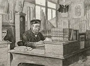 Aristide Cavaille-Coll at his Desk Print, 19th Century
