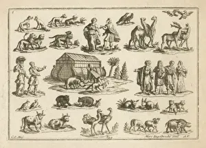 Noah's Ark Print featuring Animals