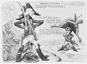 1803 Print: Addington and Napoleon Confrontation