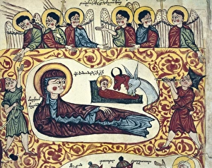 Armenian Gospel. The Adoration of the shepherds Armenian Gospel. The Adoration of the shepherds