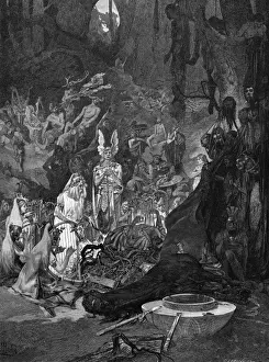 Arminius Defeats Romans Print: Teutoburg Forest, 9 AD