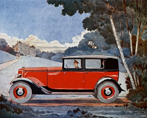 Armstrong Siddeley Six car and stately home Armstrong Siddeley Six car and stately home