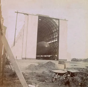 Army airship Beta in shed at OTC camp, Farnborough Army airship Beta in shed at OTC camp, Farnborough