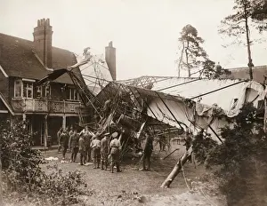 Farnborough Army Airship Crash Print