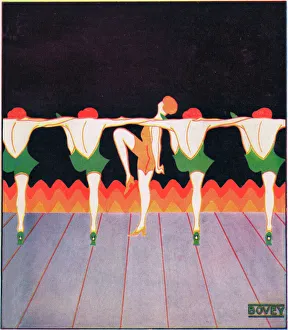 Art deco cover for Theatre World, February 1925 Art deco cover for Theatre World, February 1925