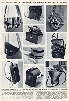 Article in The Illustrated London News showing a variety of chic bags Article in The Illustrated London News showing a variety of chic bags