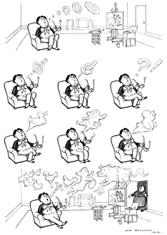 The Artistic Smoker by H M Bateman The Artistic Smoker by H M Bateman