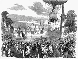 Ascent of the Nassau Balloon at Vauxhall Gardens, London, 18 Ascent of the Nassau Balloon at Vauxhall Gardens, London, 18