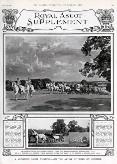The Ascot Procession crossing Windsor Park - Alfred Munnings The Ascot Procession crossing Windsor Park - Alfred Munnings