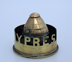 Ashtray made from an 18 pounder shell case - YPRES Ashtray made from an 18 pounder shell case - YPRES