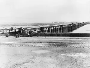 Framed Print : Assiut Barrage Print, general view upstream