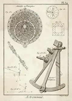 Astrolabe and Quadrant Print