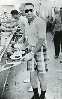 Astronaut Virgil ?Gus? Grissom in the chow line at the ? Astronaut Virgil ?Gus? Grissom in the chow line at the ?